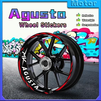Adesivo para aro de roda de motocicleta, decalque, fita listrada para mv agusta brutale 800 920 990 1000 1090rr f3 675 800 f4rr rush1000 sv800