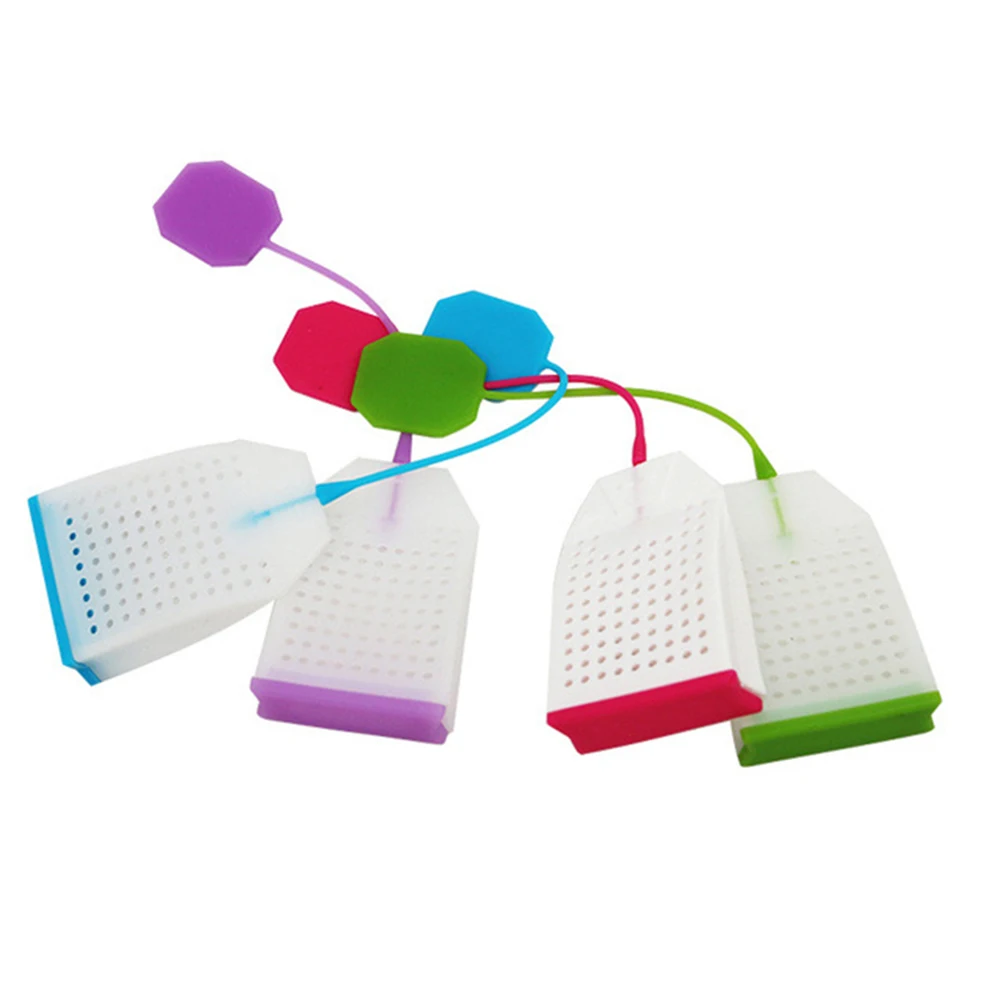 

Silicone Reusable Tea Bag Tea Infuser Strainer Loose Leaf Filters Steeper for Tea Cups Mugs Teapots (Green)