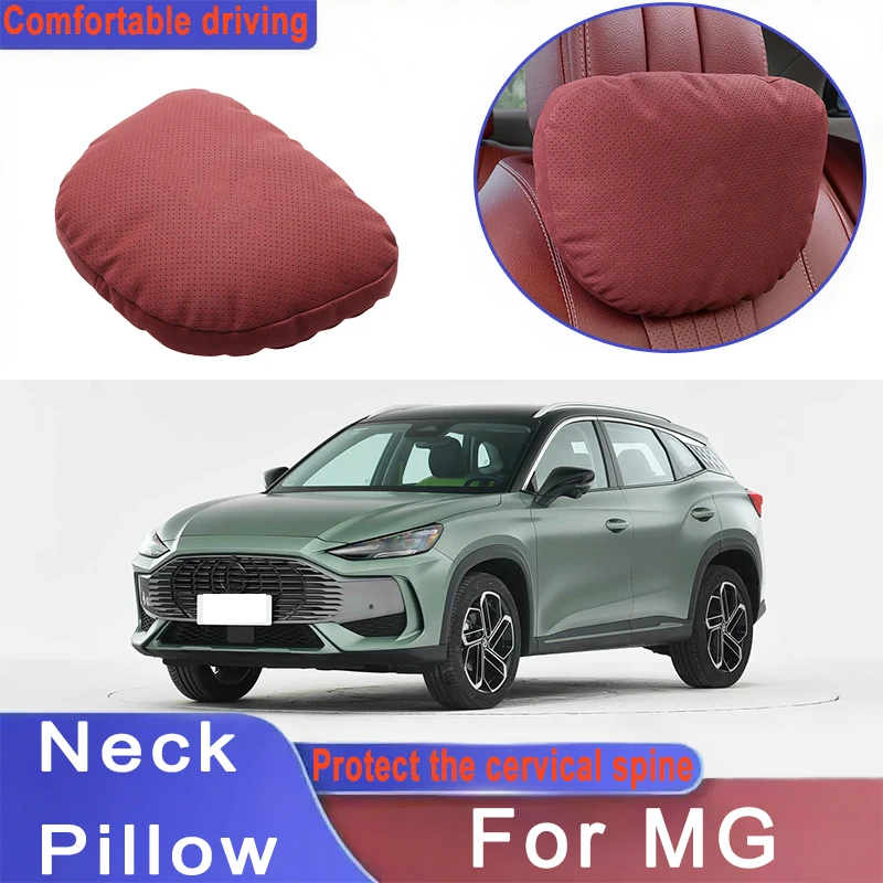 

Car Headrest Neck Support Seat Lumbar Cushion Neck Pillow For MG ZS 5 7 6 Cyberster MG4 EV ES5 HS ONE GT GS MG3 EZS 3SW Mulan