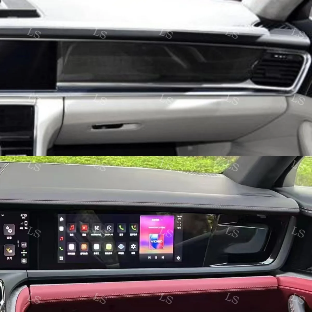 Passenger Screen Car Co-pilot Screen Android  For Porsche Panamera 2024 Car GPS Navigation Multimedia Player AutoStereo