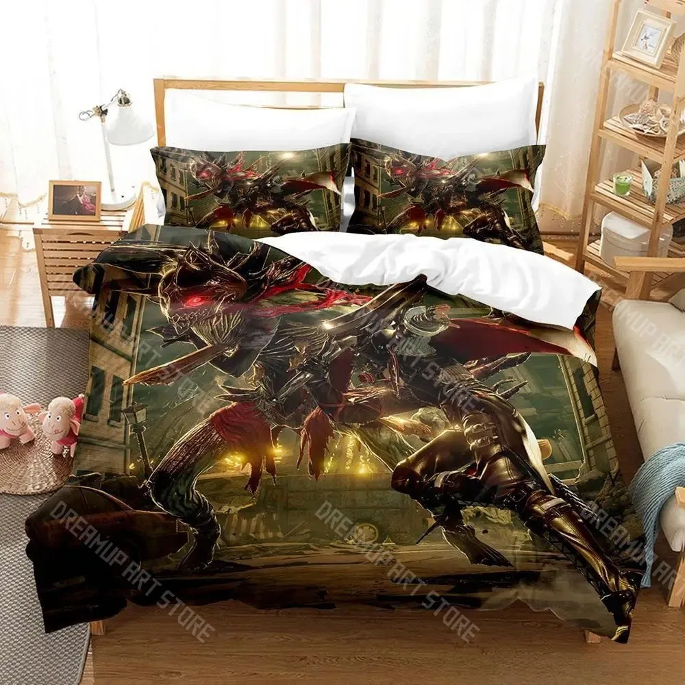 3D Printed CODE VEIN Game Bedding Set for Boys Girls Duvet Cover And Pillowcase Included Twin Queen King Full Single Double Size