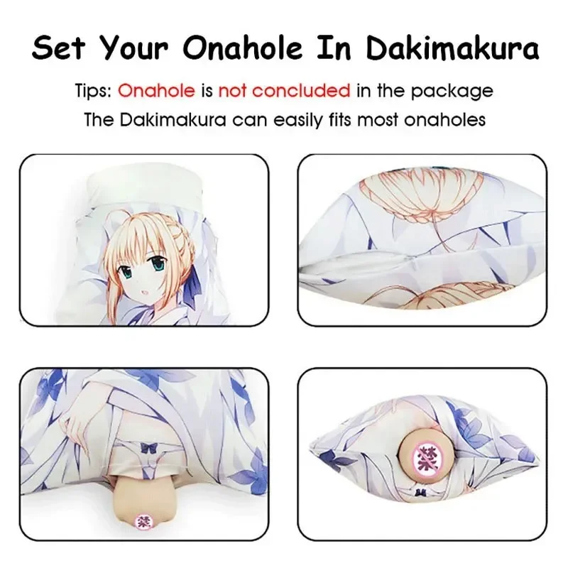 Imagem -04 - Rem Dakimakura Anime Travesseiro com Buraco Otaku Onahole Tampa e Núcleo Grupo Metade do Corpo 2way Tricot