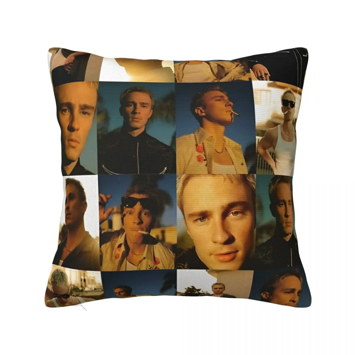 Drew Starkey Collage Square Pillow Case Cushion Cover Awesome Decor Pillowcase for Bed 40*40cm