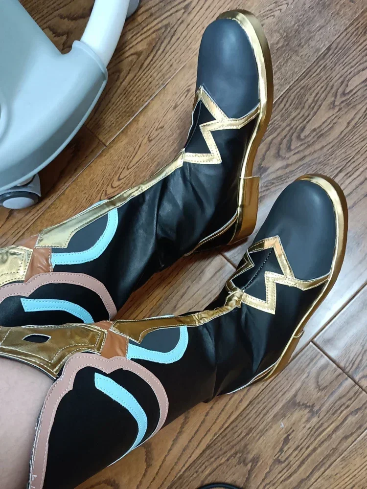 Anime Honkai:Star Rail Imbibitor Lunae Dan Heng Hohe Stiefel PU Leder Metall Schnalle LacesHeels Stiefel Cosplay Schuhe Für Jungen Mädchen