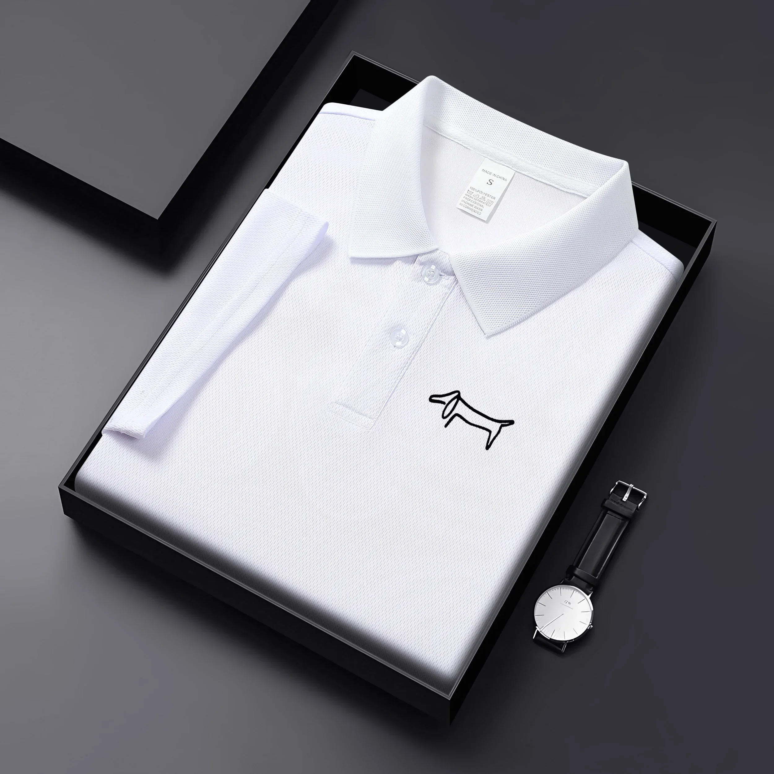 2026 High Quality Korean Fashion Casual Men's Polo Shirt Golf T-shirt Men's Summer Quick Drying Breathable Golf Clothing - view 5