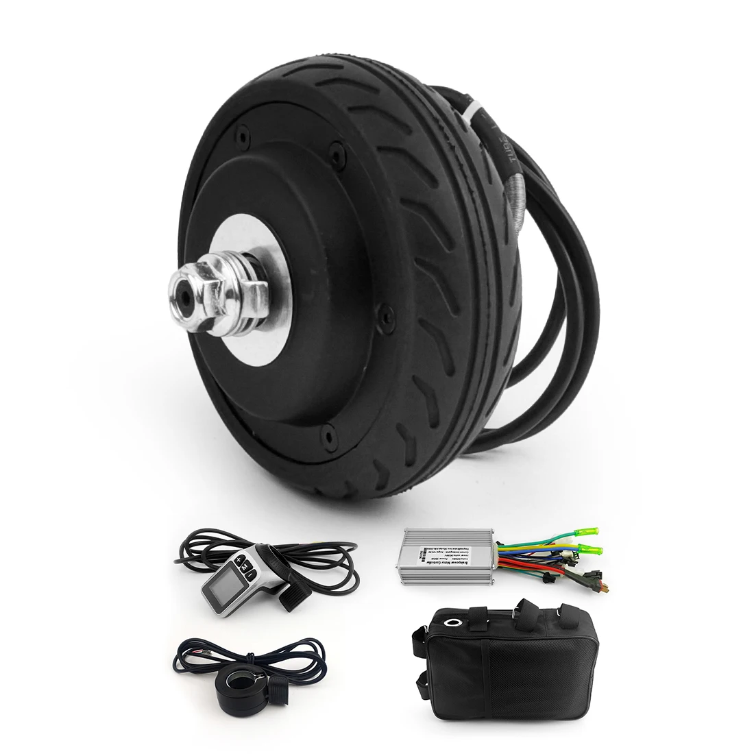 DIY 200W Solid Tire Motor Wheel 5 inch brushless hub motor electric scooter parts and accessories