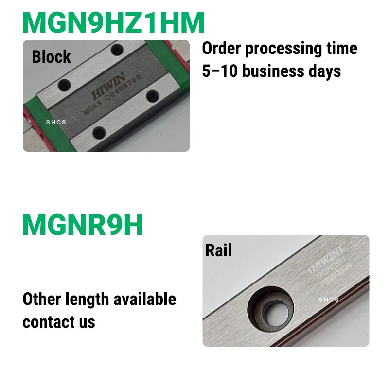 HIWIN MGN9H MGN12H Linear Guide Rail H Class High Precision Linear Motion