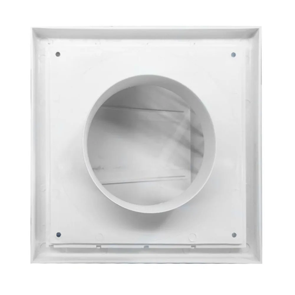 فتحة تهوية عادم مقاومة للمطر والرياح لأغطية المطبخ مع صمام فحص، فتحة تهوية عادم ABS للحمام وأعمال المطبخ.