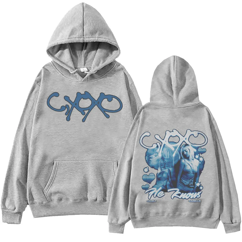 Camila Cabello C Xoxo Sudadera con capucha Harajuku Hip Hop Jersey Tops Hombre Mujer Sudadera streetwear sudadera con capucha bape