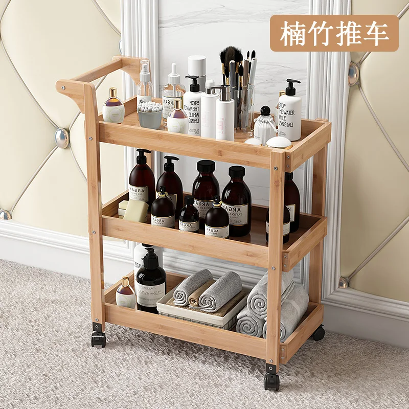 Silk Air Wooden Tool Cart Three-layer and Four-layer Art Student Special Painting Cart Upgraded New Reinforced Multifunctional P
