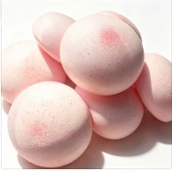 Pink Speckled Giant Round Slow Rising Squishy Toy, Super Soft PU Stress Relief Squeeze Fidget Toy, Kawaii Simulation Food Decompression Sensory Toy for Office Classroom Home, Birthday Party Holiday Gift for Kids Teens Adults