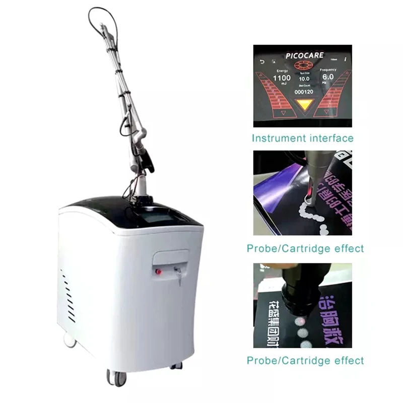 Profession Super Picosecond Removal of Melanin Tattoo Removal 532nm 755nm 1064nm Beauty Salon Whitening and Tender Skin Machine