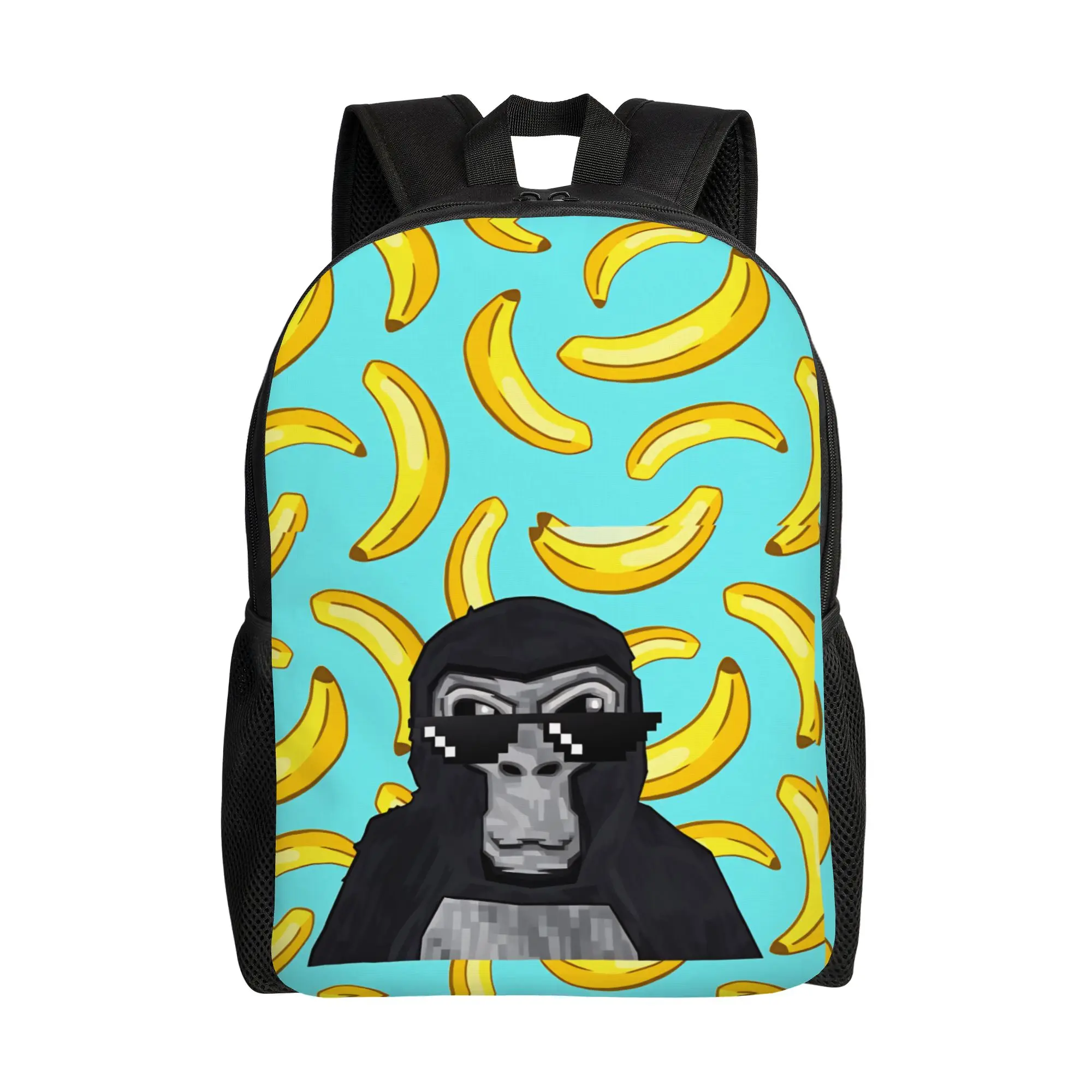 

Gorilla Tag Become Monke Gtag Monkey Backpack Female Pattern Backpacks Polyester Fun School Bags High Quality Rucksack