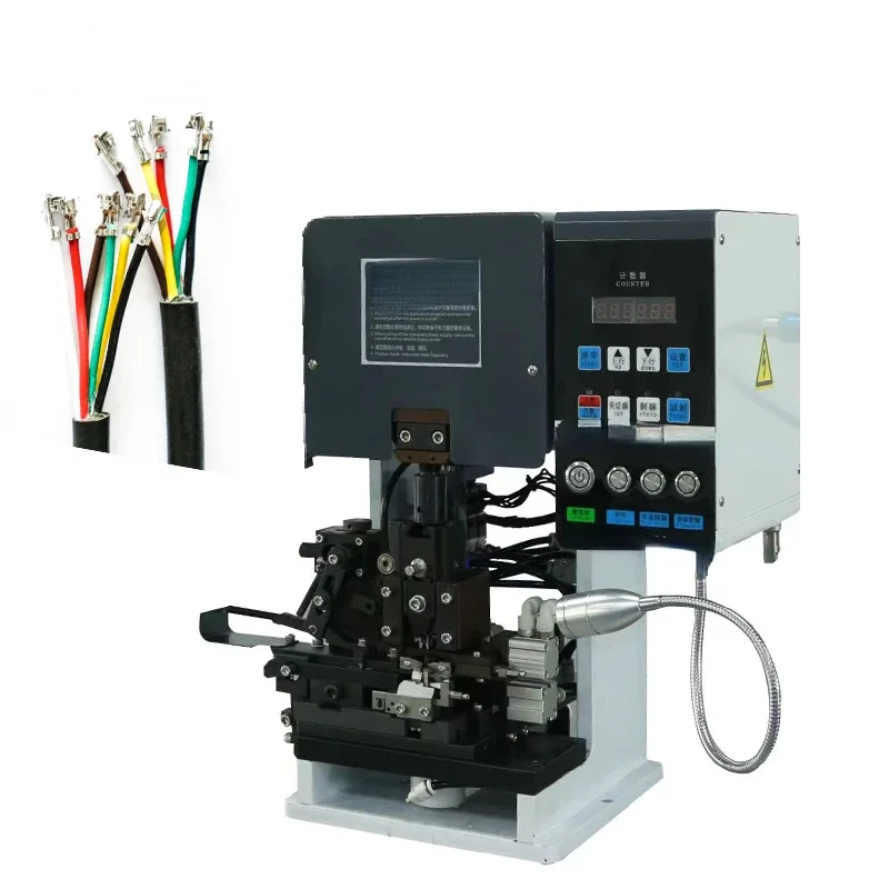 EW-5275  Automatic cable cutting and crimping machine wire stripping and crimping terminal machine