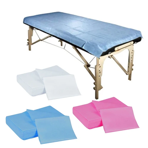 Imagen 1 del producto NC 10/20/50 Uds sábanas desechables para salón de belleza Material No tejido extensión de pestañas cubierta para mesa de cama herramienta de limpieza de viaje 180*80cm