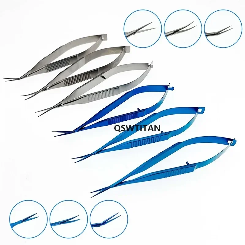 Ophthalmic Castroviejo Corneal Scissors Micro Scissors Ophthalmic Capsule Membrane Scissors Practice Instruments