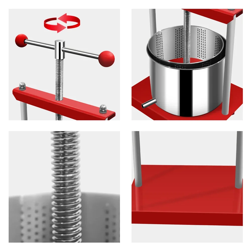 Prensa manual de vinho e frutas