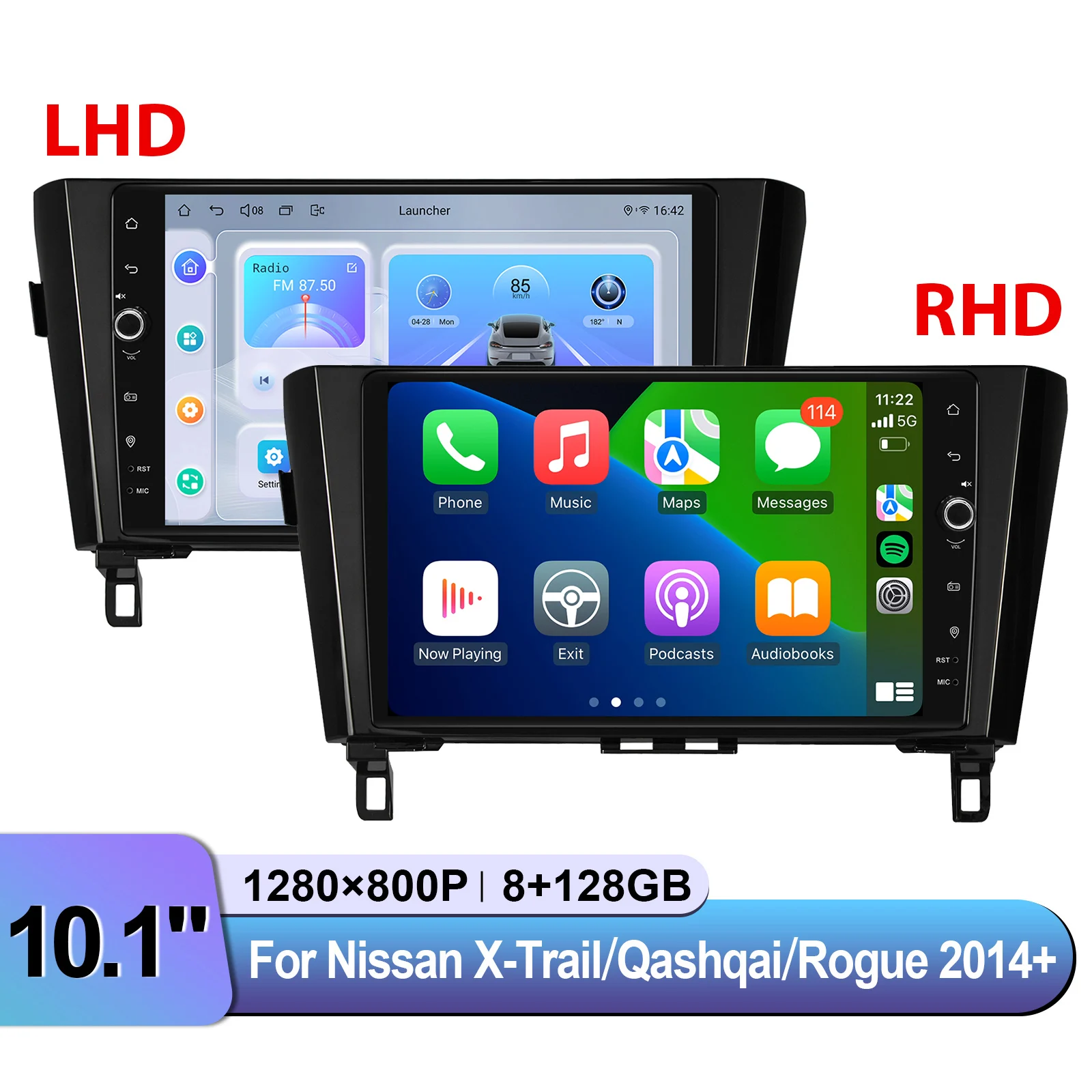 Модернизированный автомобильный радиоприемник JOYING MP5 для Nissan X-Trail Qashqai Rogue 2014+, поддержка Android Auto/Apple CarPlay Plug and Play