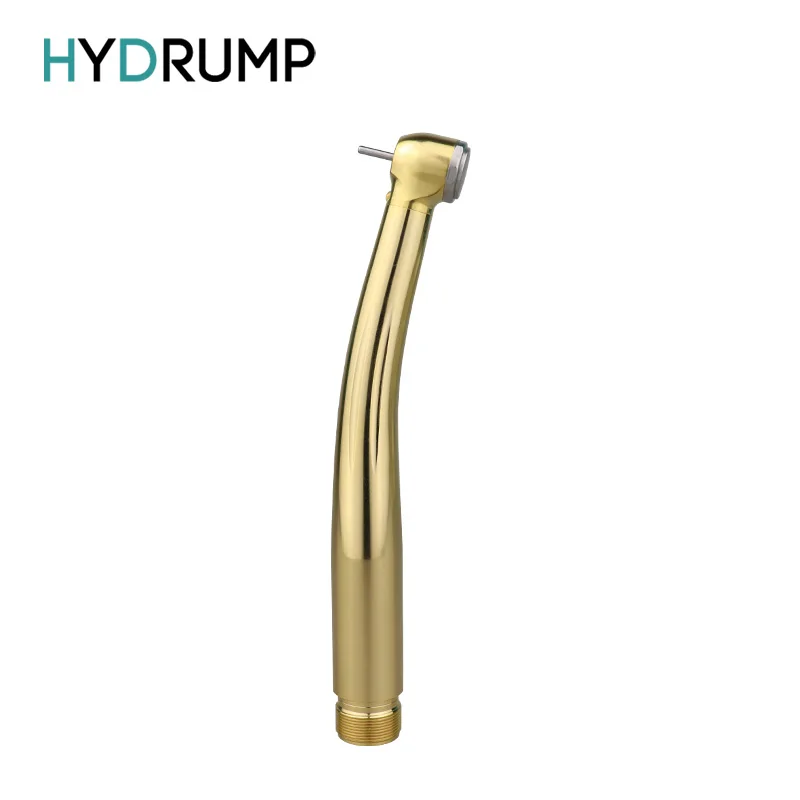 

Dental LED High Speed Handpiece Dentist Tips E-Generator B2 M4 Hole Push Button High Rotation Bright Gold