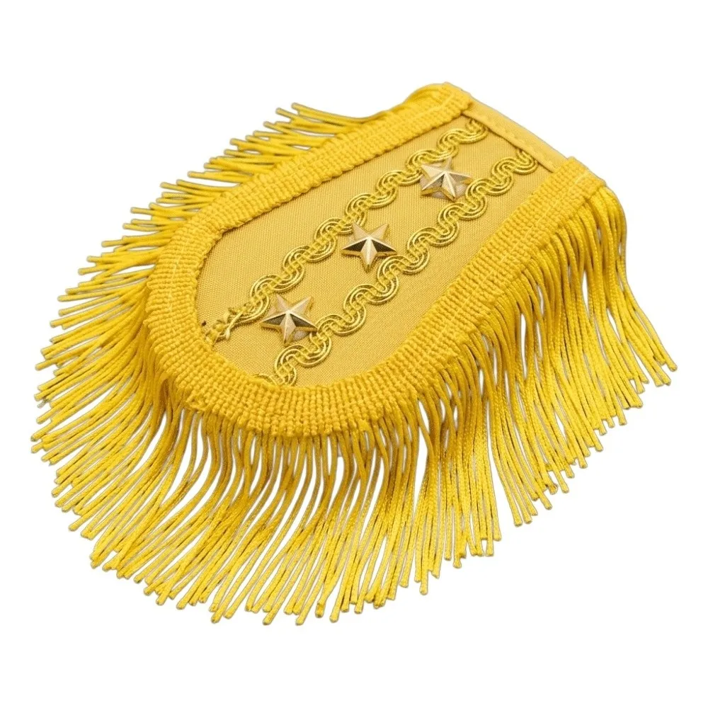 Classic Stars Tassel Epaulettes Dynamic Visual Effects Group Uniform Collocations Shoulder Board Formal Event Dress Fancy Looks