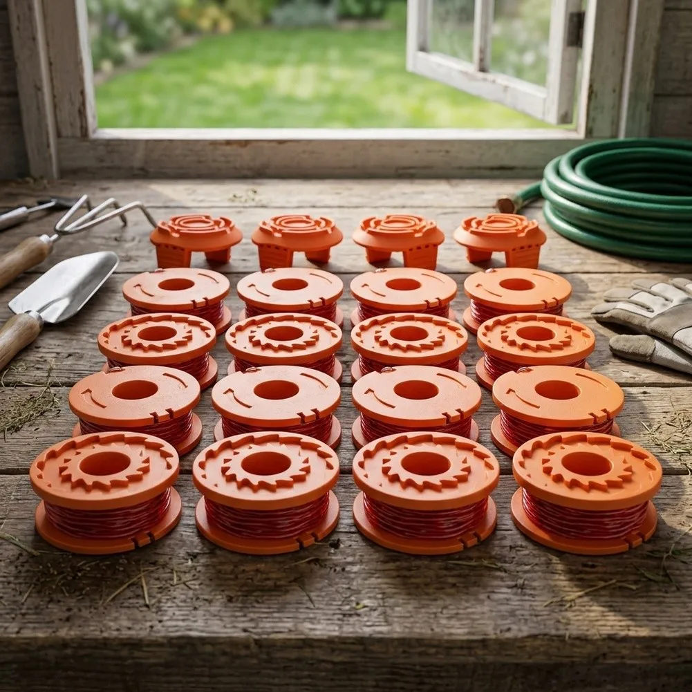 20 Pack For Grass Trimmer Replacement Spools for Easy Installation No Manual Winding Required Nylon Construction