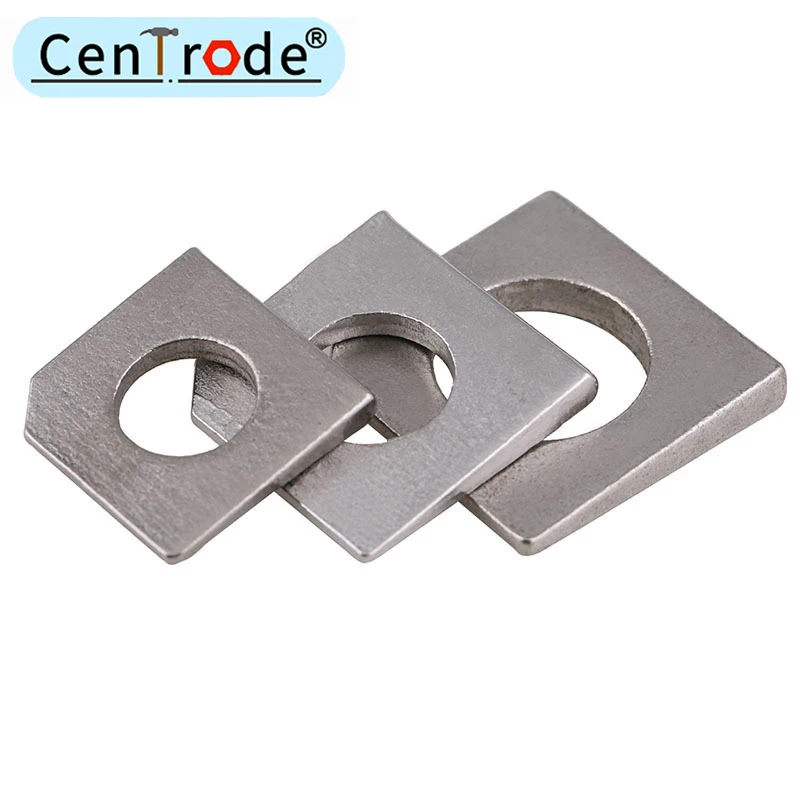 304 stainless steel square inclined gasket I-beam flat gasket for steel, angle missing gasket m6-16 (gb853)