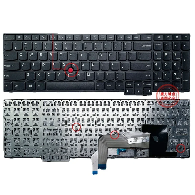 New Laptop US English keyboard For IBM Lenovo E550 E555 E550C E560 E565 E570 E570C E575