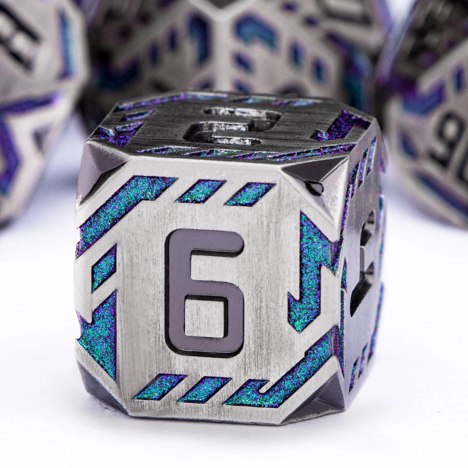 

D dnd D Metal Dice Set for DND Dungeon & Dragon Pathfinder Table Role Playing Game RPG Polyhedral Handmade D20 D&D Stripe Dice