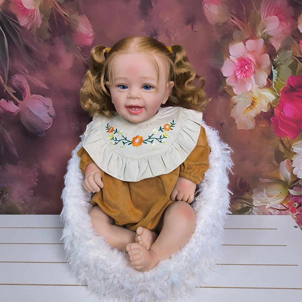 Reborn Baby Doll 58cm bambola Reborn in Silicone realistico corpo intero con accessori vestiti per bambini bambini ragazze giocattoli regalo fai da te