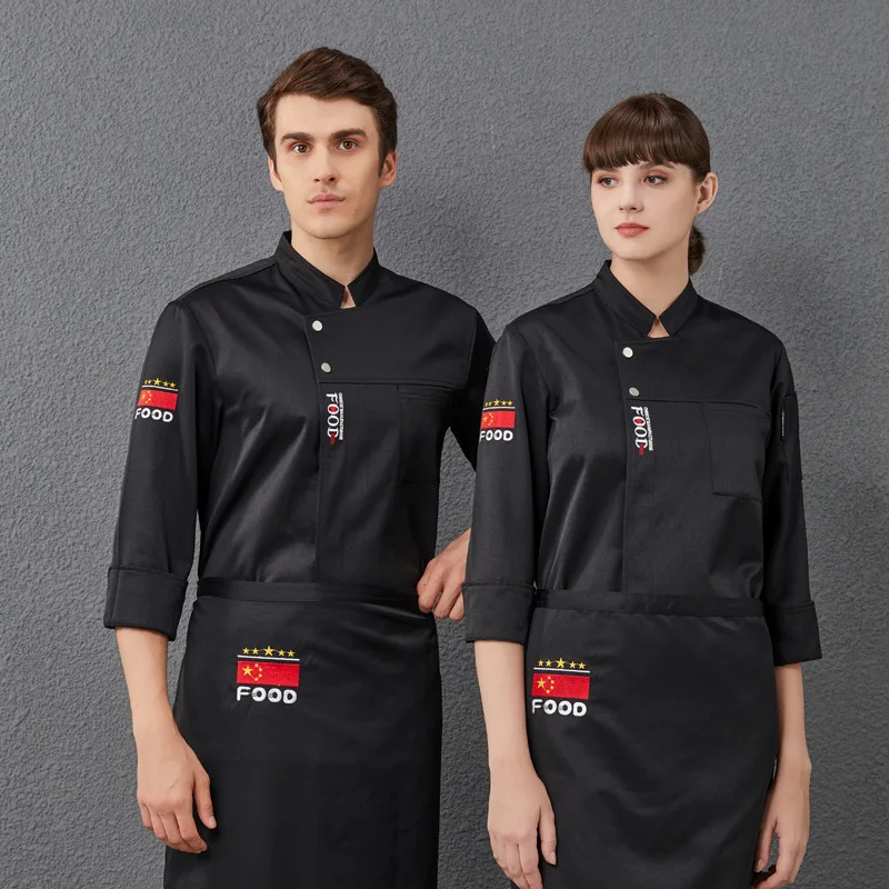 Chef-kok Uniform Werkkleding Korte mouw Hotel Catering Keukenkleding Bakken Westers restaurant Ademende keukenwerkkleding