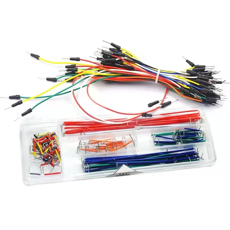 65pcs/Lot Colour Breadboard Jumper Line Jump Code Wire Kit Set Special Patch Cord For Bread Board DIY