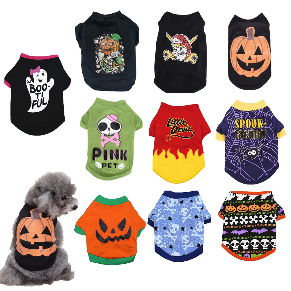 

Halloween Dog Clothes Pets Dogs Clothing Winter Autumn Warm Pet Vest Sweater Jacket For Small Medium Dogs Chihuahua Costume