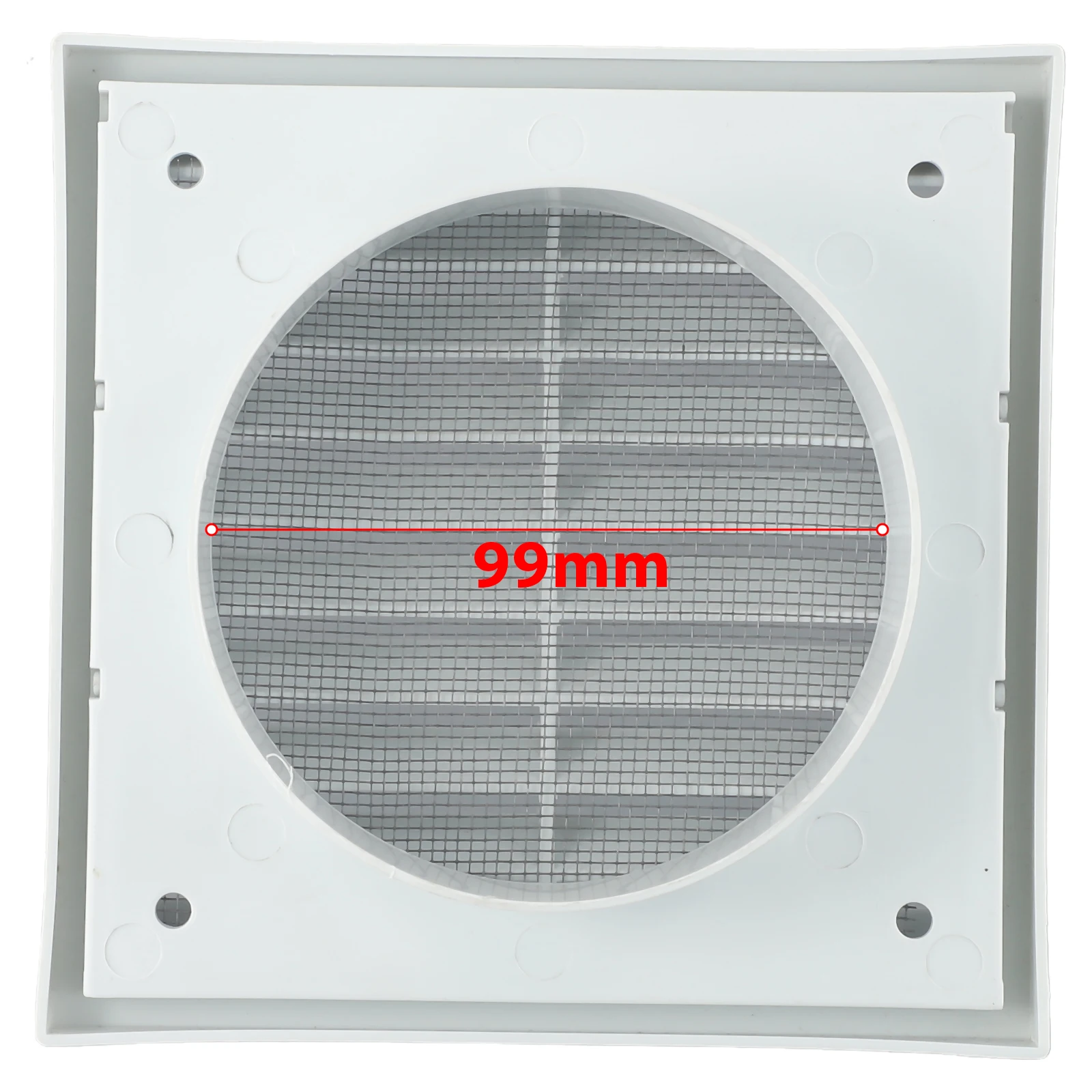 Brand New Grille Air Outlet Accessories White 100MM/125M/150MM Fresh Air Exhaust Grille Air Outlet Outlet Fresh Air