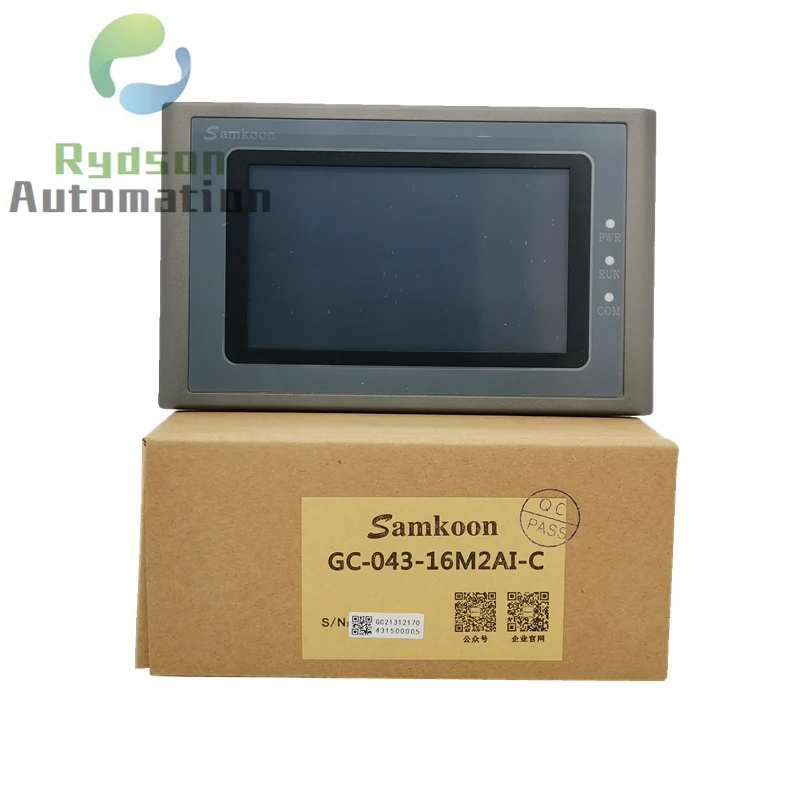 Imagem -05 - Samkoon Hmi Mais Plc 4.3 Polegada Dc24v Memória da Tela de Toque 128m Flash 64m Ddr Cpu Córtex um Rm9 200mhz Gc04316m2ai-c Gc-043-16m4ai-c