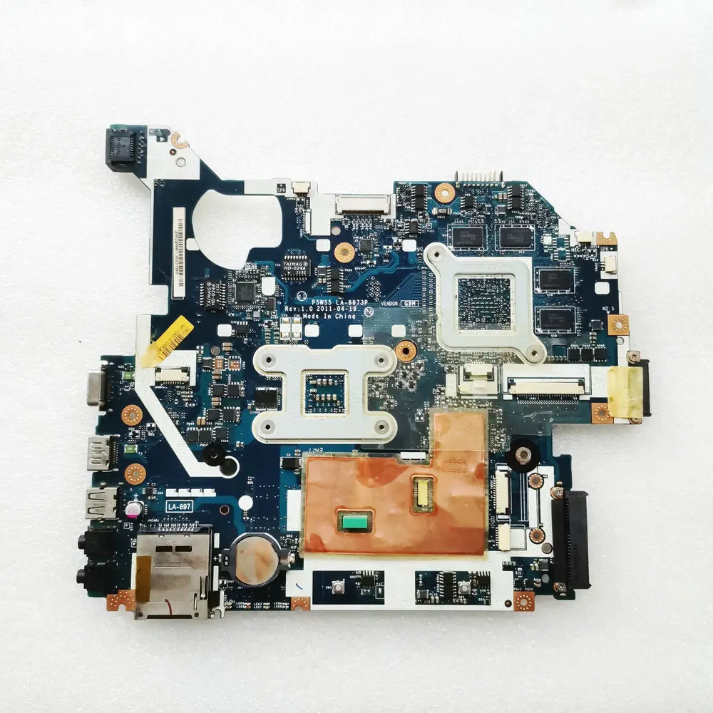 Untuk Gateway NV55 NV55S Motherboard Laptop P5WS5 LA-6973P DDR3 HD 7670M 1GB MBWZK02001 MB.WZK02.001