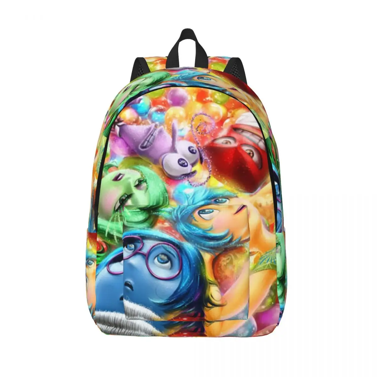 Mochila de lona con 2 personajes para niño y niña, morral escolar con diseño de Anime, Humor, para guardería y preescolar