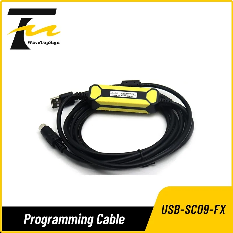 wavetopsig Programming Cable Plc Data Communication Cable Download Cable Usb-sc09-fx for Mitsubishi PLC module  Fx3u/3ga/sa/1/2n