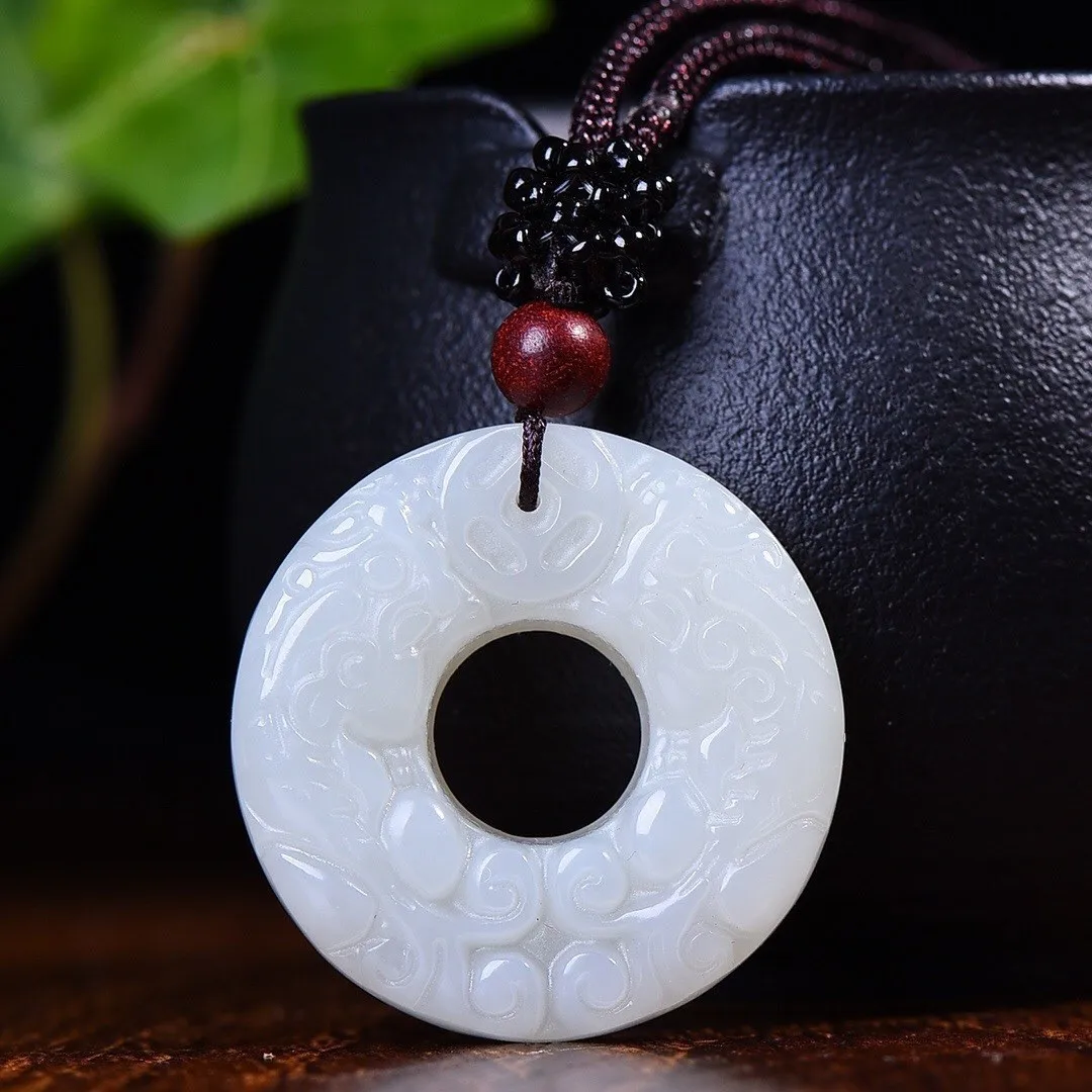 

Natural Afghan jade Pixiu safety buckle pendant, versatile for men and women