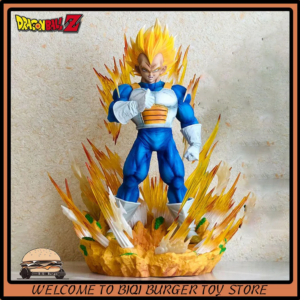 

37cm Dragon Ball Anime Figure Super Saiyan Vegeta Figures Vegeta Gk Figurine Pvc Statue Model Room Decora Collection Toys Gift