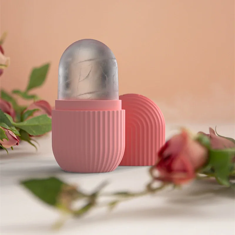 Silikon Gesicht Eisform Hautpflege Schönheit Eis Gesichts walze Gesichts massage gerät Eiswürfel schalen Schönheit Lifting Kontur ier werkzeuge