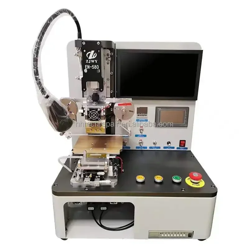 ZJWY EN-580 Flex Cable Bonding Machine with 4  for IP Mobile Phone Flex Cable Backlight Touch Flex Pressing Repair Machine