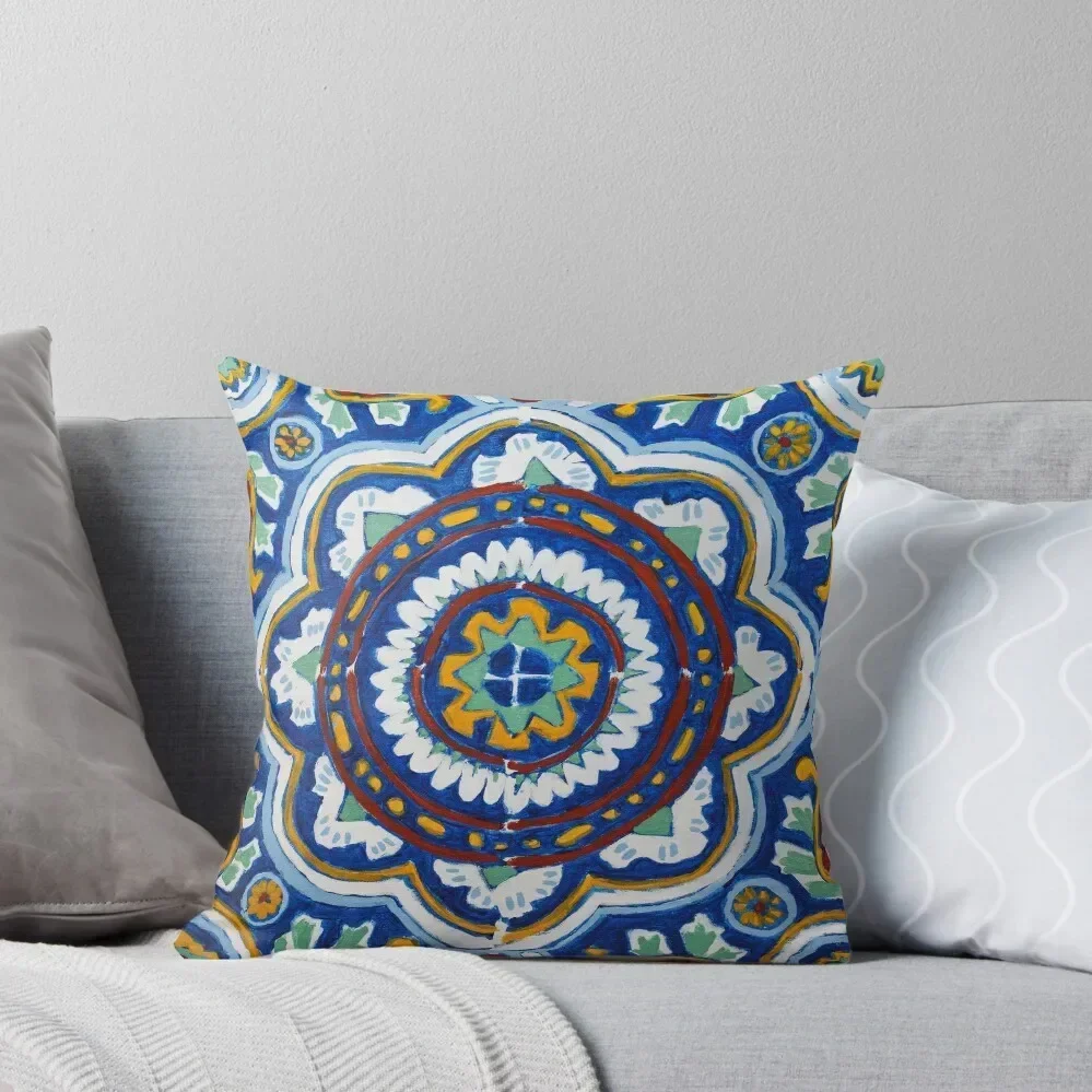 Talavera on Canvas Throw Pillow ornamental pillows Sofa Covers For Living Room pillow