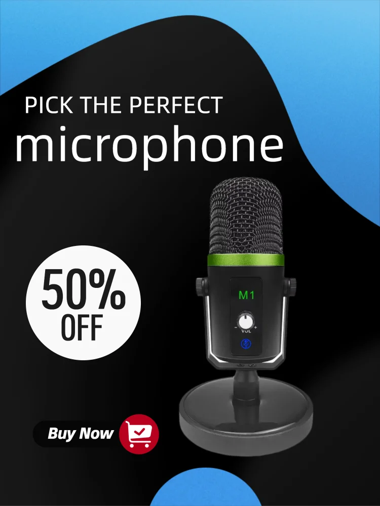 

GAM-M1 high-quality desktop microphone, computer game live streaming USB capacitor small live streaming microphone