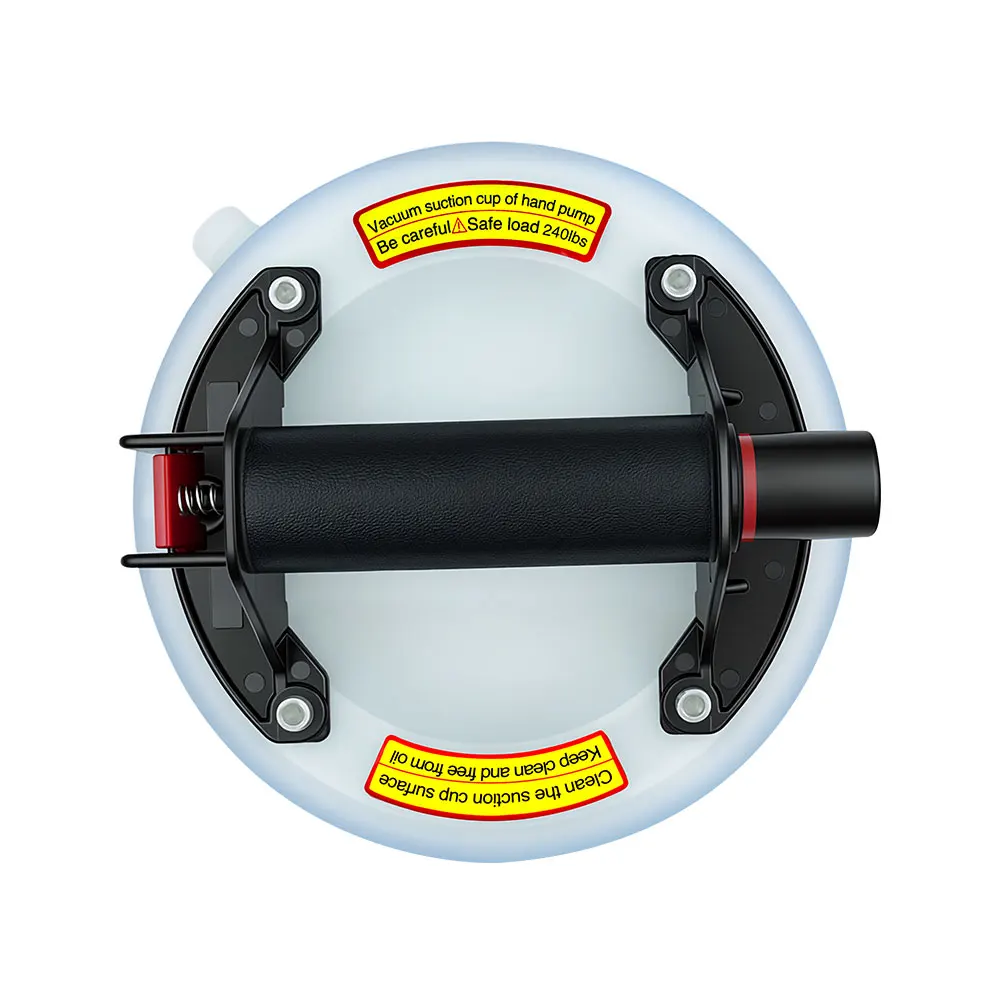 ヘビーデューティー真空吸盤-8インチ-21cm-240ポンド耐荷重-ハンドリフター-ガラス・セラミックタイル・花崗岩運搬ツール