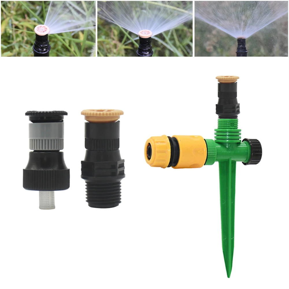 

1/2 inch Thread Garden Irrigation Sprinkler 0-360 Degree Adjustable Farm Lawn Refraction Nozzle For Watering & Irrigation