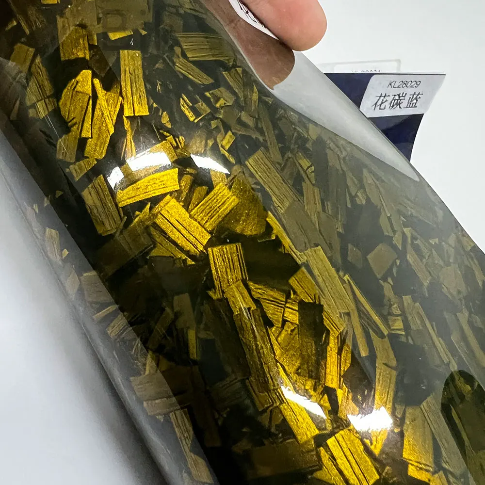 PET Gold Forged Carbon Vinyl Wrap Ghost Camo Self Adhesive Styling Car Rearview mirror Stickers Car Motorcycle Decal Wrappin