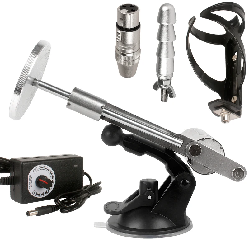 Seksmachines Voor Mannen En Vrouwen Telescopische Lineaire Actuator 39Mm Slag Dildo 'S Zuignap 3xlr Connector Coke Cup Seksspeeltjes 3-24V