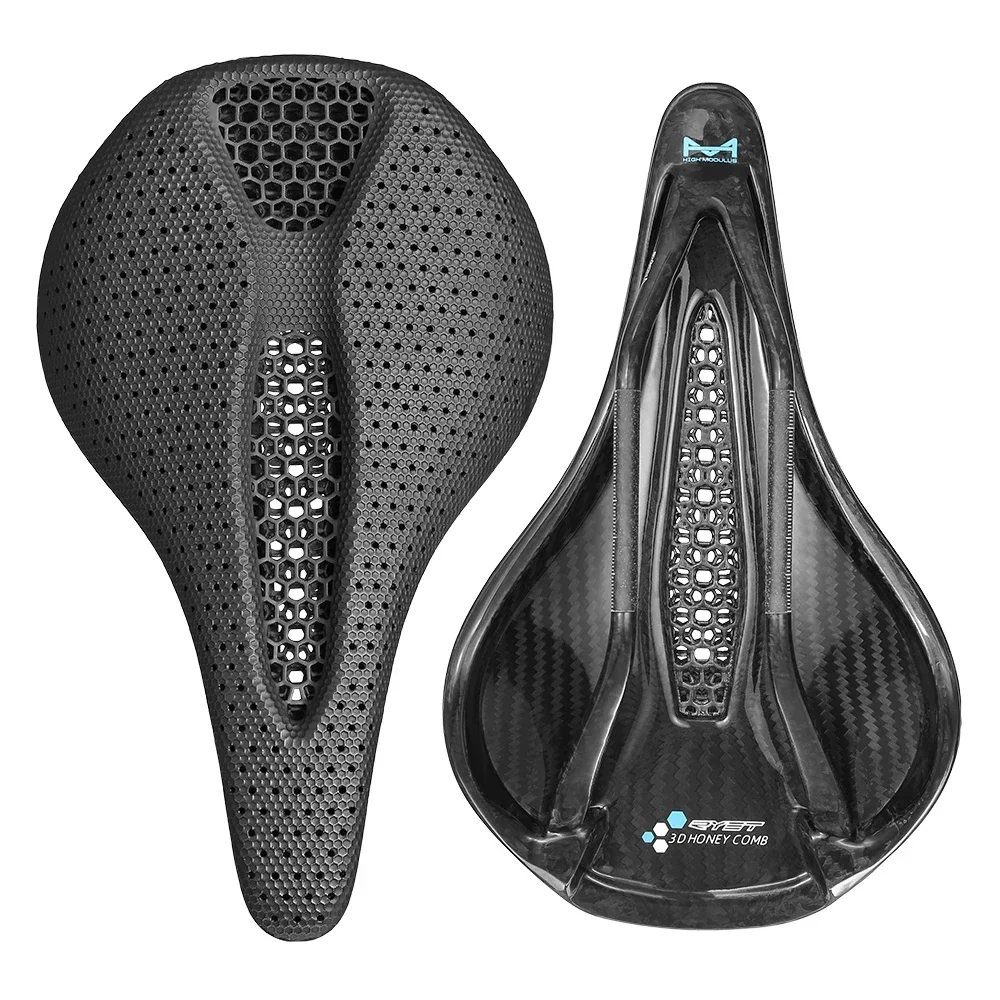 AliExpress RYET 2025 Carbon 3D Printed Saddle 145/155MM 7*9 Bike Seating For Men Women Triathlon Road MTB Mountain Gravel Cycling Saddle