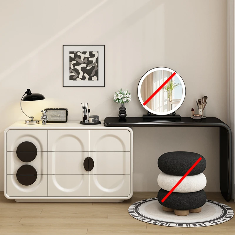 Customizable Tavolo da toeletta per camera da letto in legno Cassetti portaoggetti per trucco Tavolo da toeletta moderno