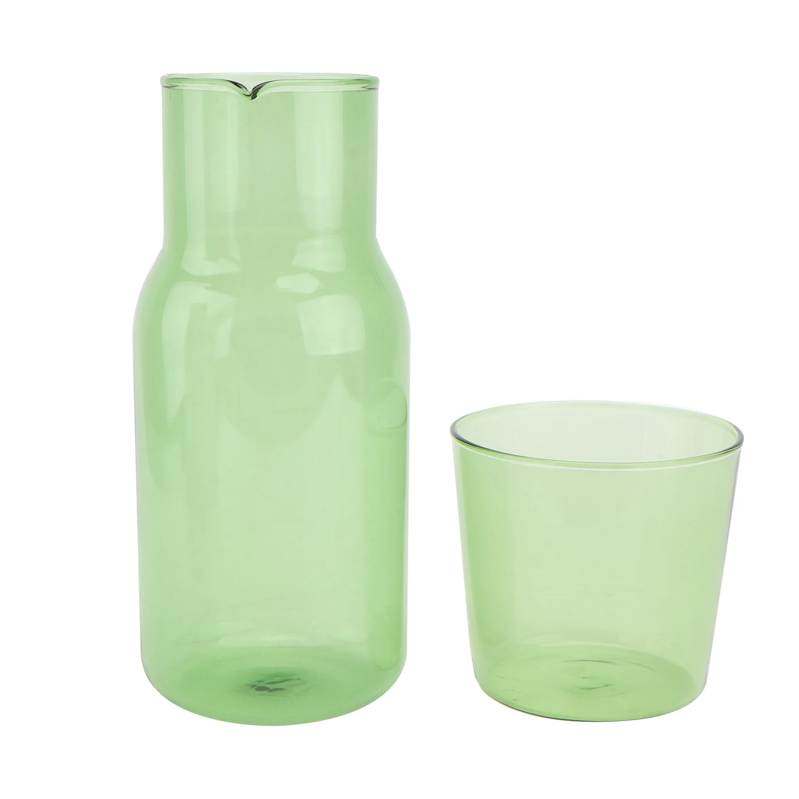 

1Set High Temperature Borosilicate Glass Cup and Water Bottle Set Home Office Hotel Use Glass Cup Water Kettle